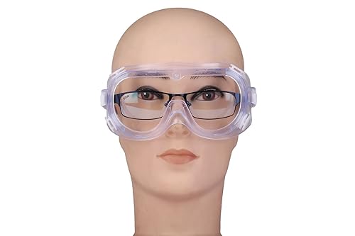3 pack safety goggles protective adjustable goggles over glasses splash eye protection adjustable for lab construction worker onion cutting clear lens eyewear white 3 pack safety goggles protective adjustable goggles over glasses splash eye protection adjustable for lab construction worker onion cutting clear lens eyewear white