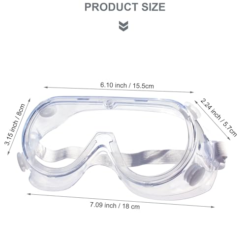 3 pack safety goggles protective adjustable goggles over glasses splash eye protection adjustable for lab construction worker onion cutting clear lens eyewear white 3 pack safety goggles protective adjustable goggles over glasses splash eye protection adjustable for lab construction worker onion cutting clear lens eyewear white