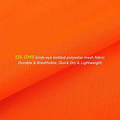 high visibility classic t shirts quick dry class 2 safety shirts for men&women, quick dry reflective short sleeve breathable birdeyes t shirt with pocket for construction work. 2xl high visibility classic t shirts quick dry class 2 safety shirts for men&women, quick dry reflective short sleeve breathable birdeyes t shirt with pocket for construction work. 2xl